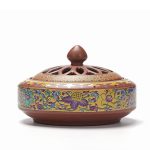 ceramic cloisonne incense burner backward incense burner incense channel enamel 2