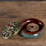 ceramic spiral incense burners archaized mosquito incense burner 3