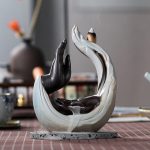 creative home decoration sandalwood incense burner gift incense incense burner incense road aromatherapy crafts ceramic bergamot backflow incense burner 4