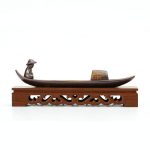 fisherman fishing sandalwood incense burner home decorative incenses burner 6