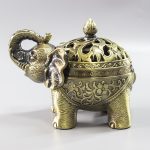 home decoration incense burner elephant alloy incense holder 6