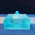 home sandalwood antique incense seal glazed incense burner azure blue 2