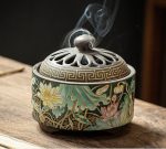 indoor incense burner decoration sandalwood stove ceramic color plate incense burner id 1210