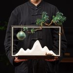 mountain ornaments incense burner modern minimalist home interior