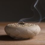 purple sand lotus ceramic plate burner for sandalwood incense 3