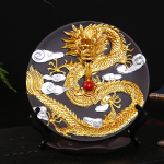 Ceramic Backflow Golden Dragon Incense Burner 2