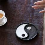 Ceramic Yin Yang Zen Incense Holder 2