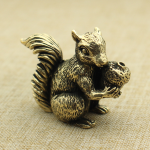 Copper Squirrel Incense Holder