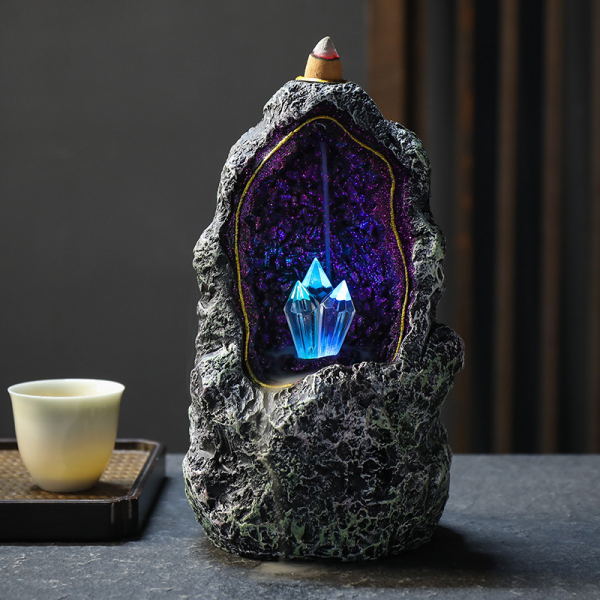 Creative Crystal Cave Backflow Incense Burner