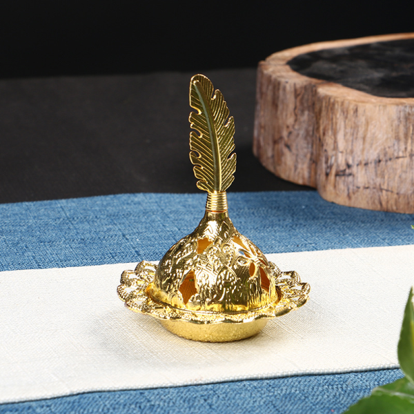 Feather Alloy Backflow Incense Burner