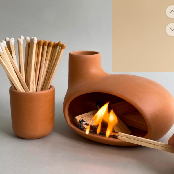 Hand made Ceramic Chimney Incense Burner