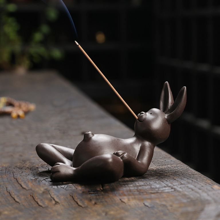 Purple Sand Rabbit Incense Burner 2